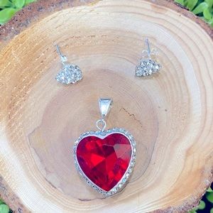 ⚡️Mega Sale⚡️ Beautiful handcrafted double-sided Silver925 heart necklace and